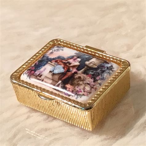 vintage pill box|antique porcelain pill boxes.